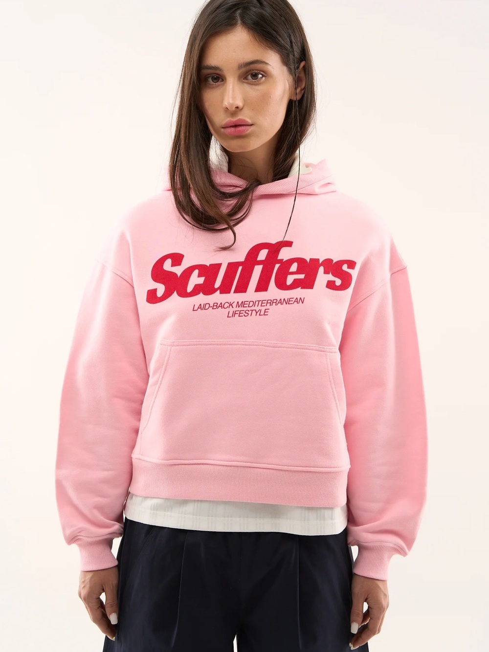 Scuffers Pink Logo Hoodie - Women’s Pullover